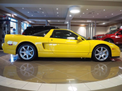 2002 Acura NSX in Spa Yellow over Black