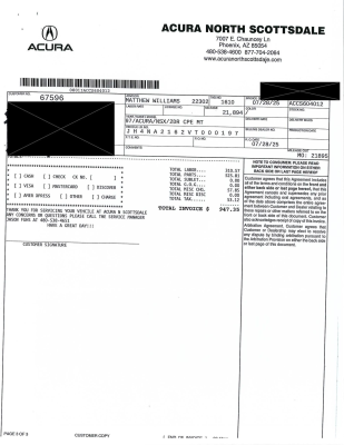 1997 Acura NSX in Spa Yellow over Black