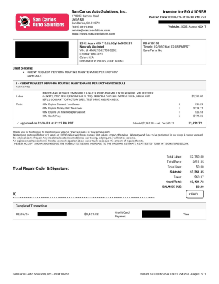 2002 Acura NSX in Spa Yellow over Yellow