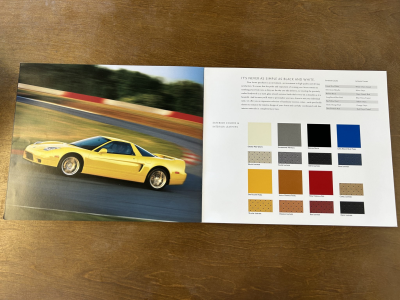 2002 Acura NSX in Spa Yellow over Yellow