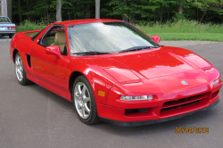 2000 Acura NSX in New Formula Red over Tan