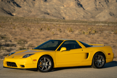 2002 Acura NSX in Spa Yellow over Black