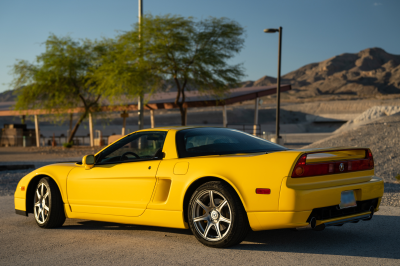 2002 Acura NSX in Spa Yellow over Black