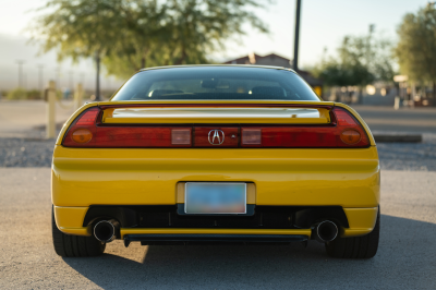 2002 Acura NSX in Spa Yellow over Black
