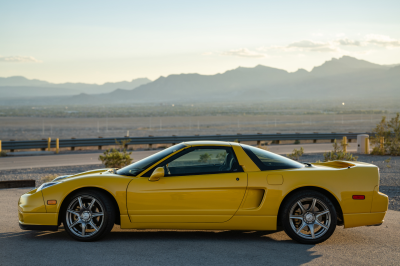2002 Acura NSX in Spa Yellow over Black