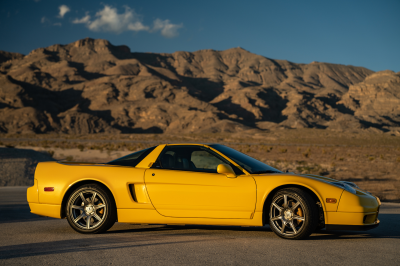 2002 Acura NSX in Spa Yellow over Black