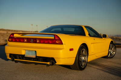 2002 Acura NSX in Spa Yellow over Black