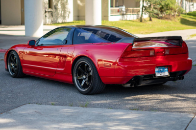 1993 Acura NSX in Formula Red over Black