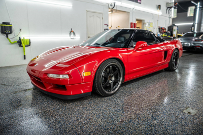 1993 Acura NSX in Formula Red over Black