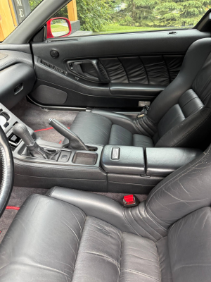 1993 Acura NSX in Formula Red over Black