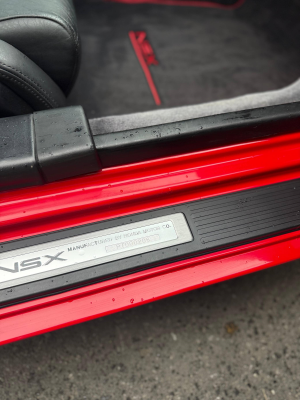 1993 Acura NSX in Formula Red over Black