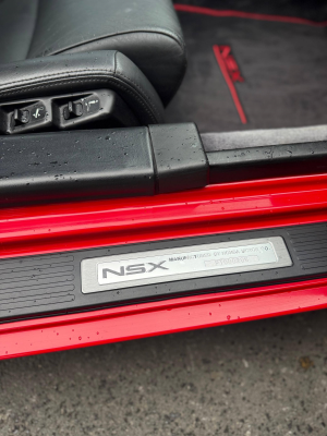 1993 Acura NSX in Formula Red over Black