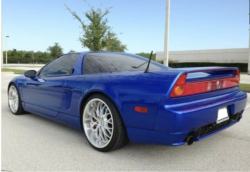 2002 Acura NSX in Long Beach Blue over Blue