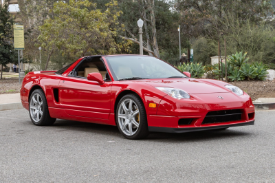 2002 Acura NSX in New Formula Red over Tan