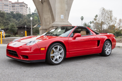 2002 Acura NSX in New Formula Red over Tan