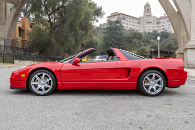 2002 Acura NSX in New Formula Red over Tan