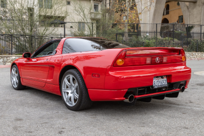 2002 Acura NSX in New Formula Red over Tan