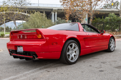 2002 Acura NSX in New Formula Red over Tan
