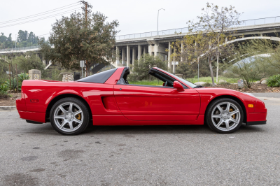2002 Acura NSX in New Formula Red over Tan