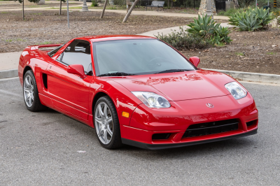 2002 Acura NSX in New Formula Red over Tan