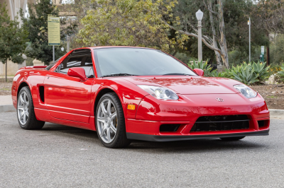 2002 Acura NSX in New Formula Red over Tan