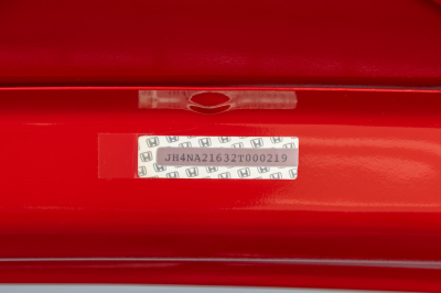 2002 Acura NSX in New Formula Red over Tan