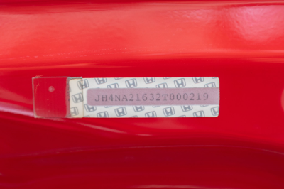 2002 Acura NSX in New Formula Red over Tan