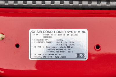 2002 Acura NSX in New Formula Red over Tan