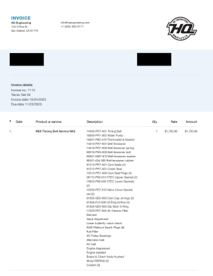 2002 Acura NSX in New Formula Red over Tan