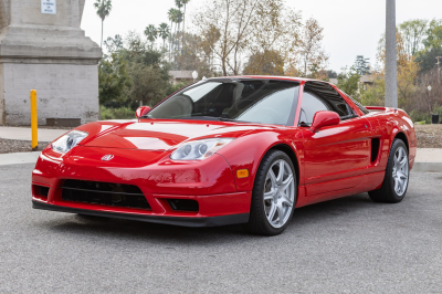 2002 Acura NSX in New Formula Red over Tan