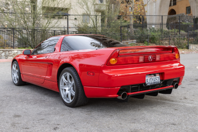 2002 Acura NSX in New Formula Red over Tan