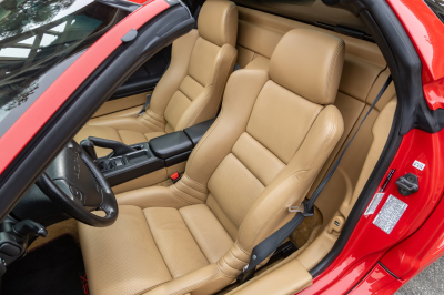 2002 Acura NSX in New Formula Red over Tan