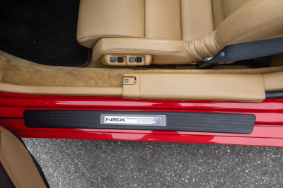 2002 Acura NSX in New Formula Red over Tan