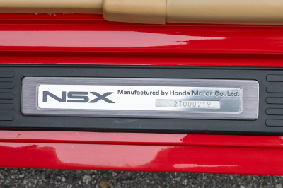 2002 Acura NSX in New Formula Red over Tan