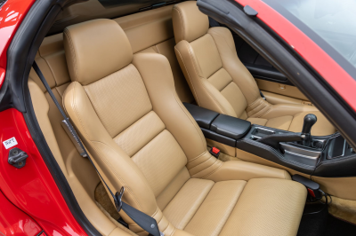 2002 Acura NSX in New Formula Red over Tan