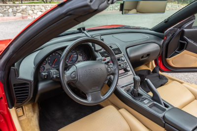 2002 Acura NSX in New Formula Red over Tan