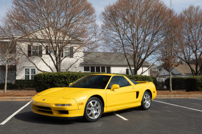 1997 Acura NSX in Spa Yellow over Black