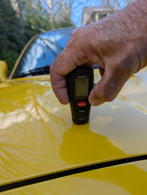 1997 Acura NSX in Spa Yellow over Black