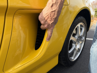 1997 Acura NSX in Spa Yellow over Black