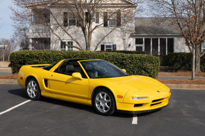 1997 Acura NSX in Spa Yellow over Black