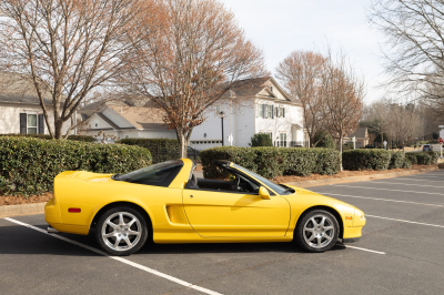 1997 Acura NSX in Spa Yellow over Black