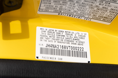 1997 Acura NSX in Spa Yellow over Black
