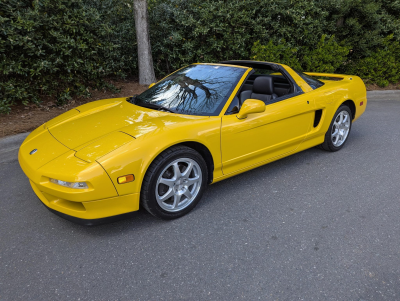 1997 Acura NSX in Spa Yellow over Black