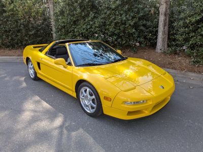 1997 Acura NSX in Spa Yellow over Black
