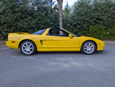 1997 Acura NSX in Spa Yellow over Black