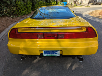 1997 Acura NSX in Spa Yellow over Black