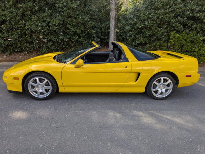 1997 Acura NSX in Spa Yellow over Black