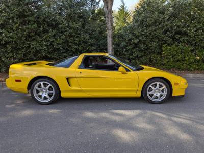 1997 Acura NSX in Spa Yellow over Black