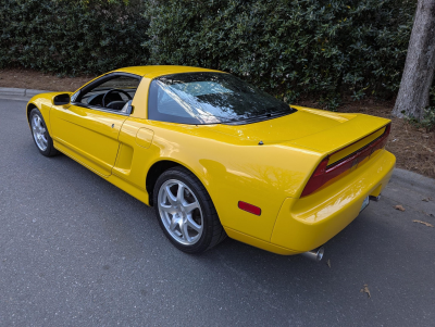 1997 Acura NSX in Spa Yellow over Black