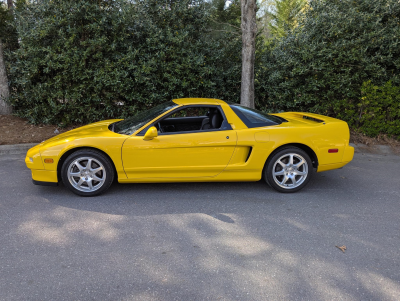 1997 Acura NSX in Spa Yellow over Black